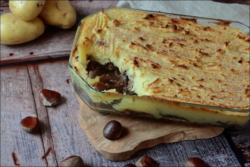Plat Le Parmentier du Sud-Ouest présenté comme un des Plaisirs Locaux à la Guinguette